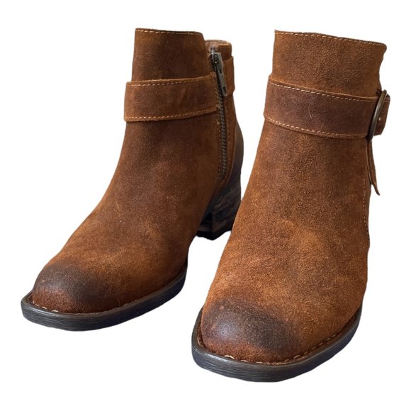 Born Morocco Ankle Boot - Size 5.5 - Rust Distressed Leather - Picture 6 of 7
